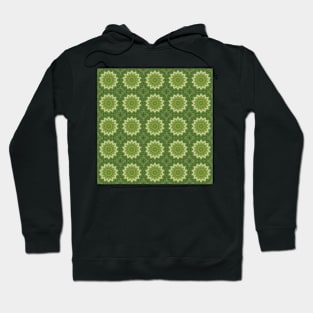 Water Droplets on a Green Leaf Kaleidoscope pattern 16 Hoodie